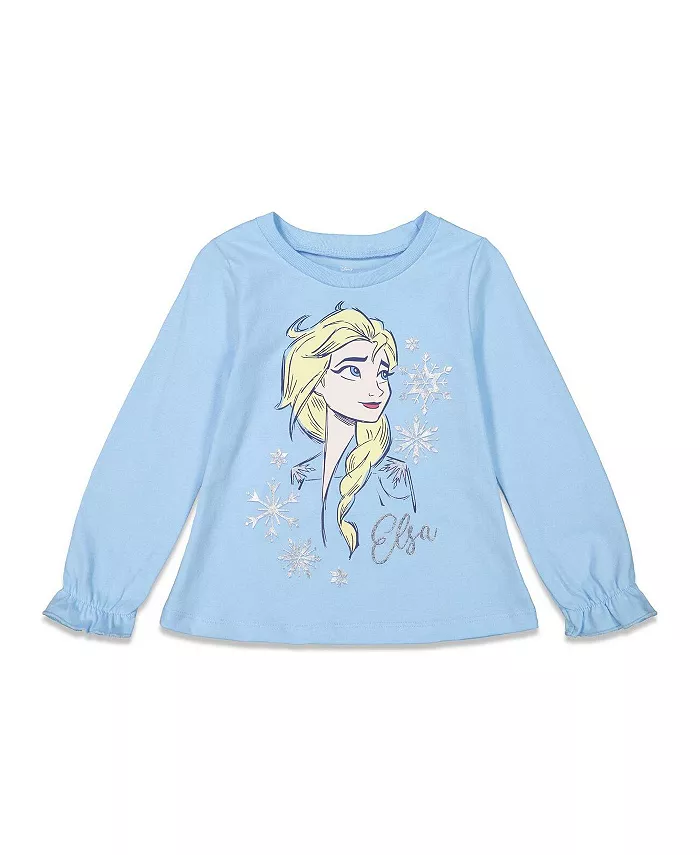 Комплект одежды Disney: футболка и леггинсы Frozen, синий — фото 3