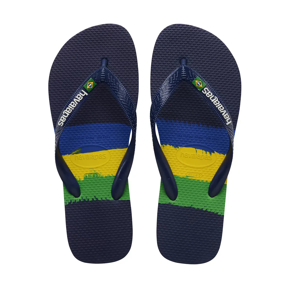 

Унисекс Бразилия Tech Havaianas Носки Шлепанцы, темно-синий/многоцветный