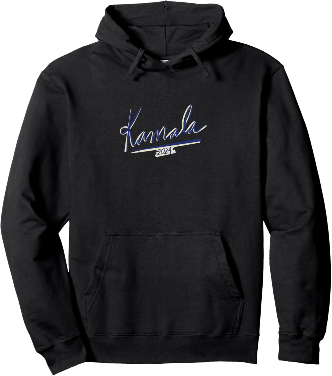 

Худи с надписью «Камала Харрис» (Kamala 2024 Cursive Design Vote for Kamala Harris Hoodie) Enough Snugg, черный
