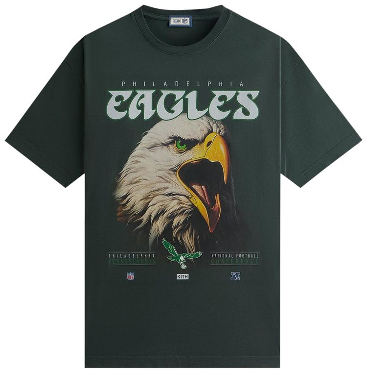 

Футболка Kith & '47 for the NFL: Eagles Vintage Tee 'Stadium', зеленый