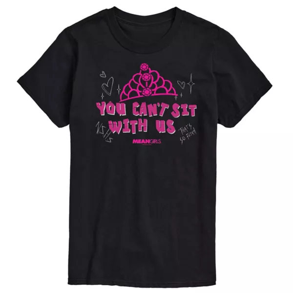 

Мужская футболка с принтом "Mean Girls: с нами не садятся" Licensed Character, черный