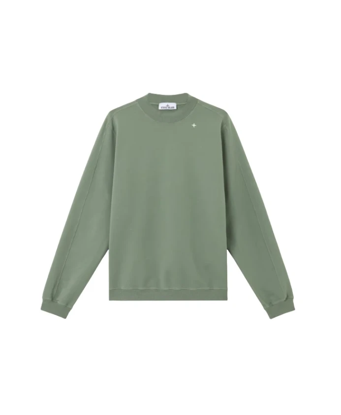 Зеленая толстовка с круглым вырезом Stellina Stone Island, зеленый