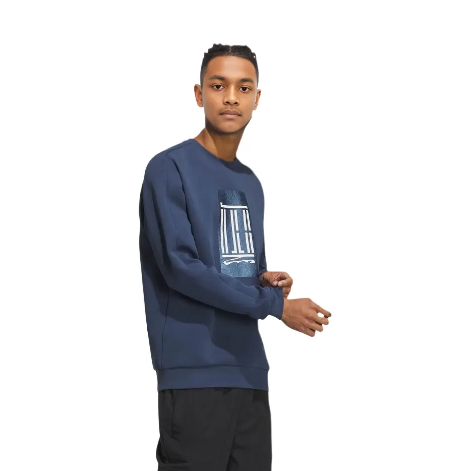 Мужская толстовка серии Wuji, темно-синяя Adidas, темно-синий — фото 2
