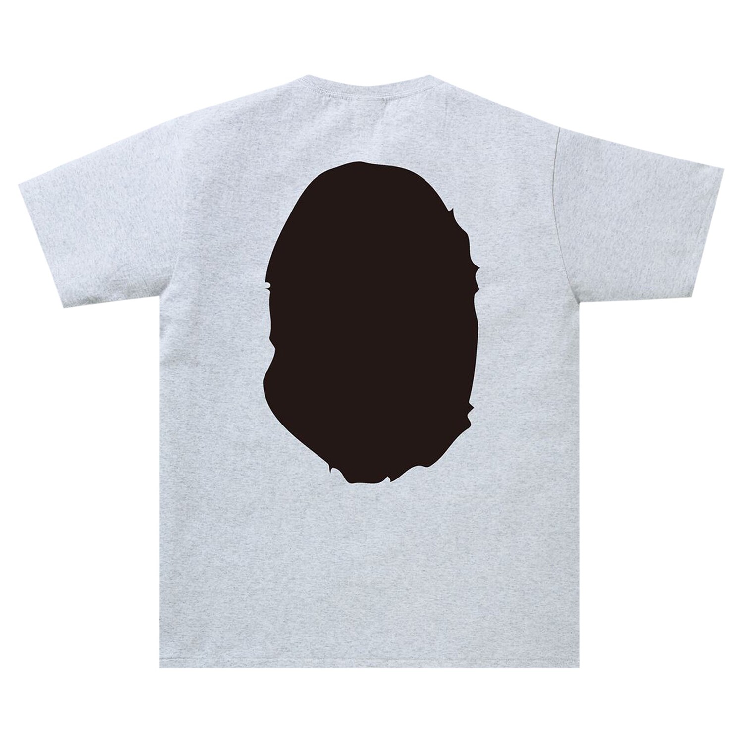 Двухцветная футболка BAPE Big Ape Head, серая — фото 2
