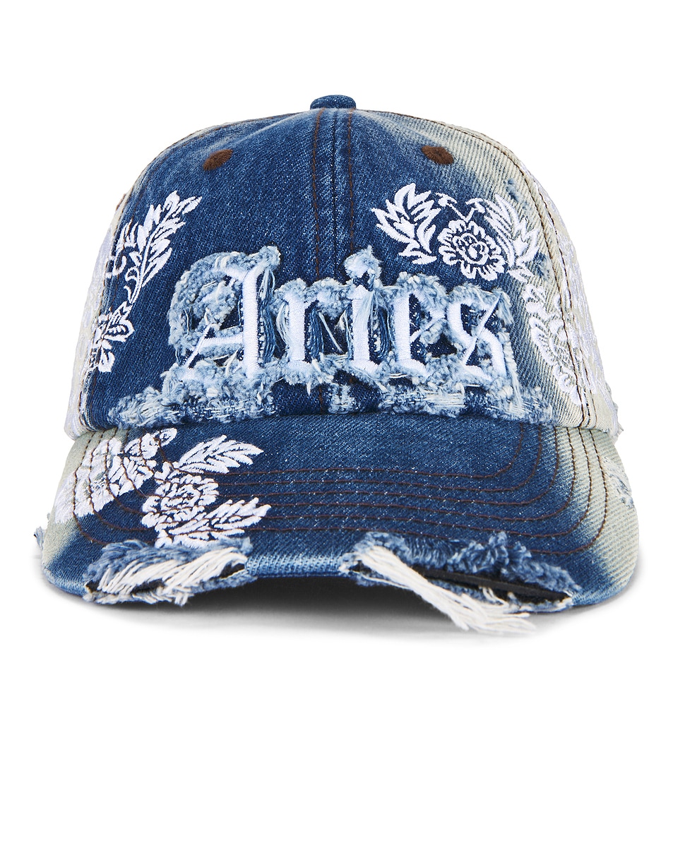 

Destroyed Lace Кепка Aries, Denim