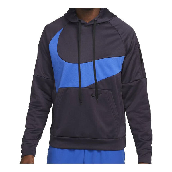 

Толстовка с капюшоном с надписью «Therma Fit Swoosh» Nike, черный