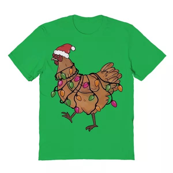 

Мужская легкая футболка с рождественским принтом Hen Licensed Character, цвет irish green