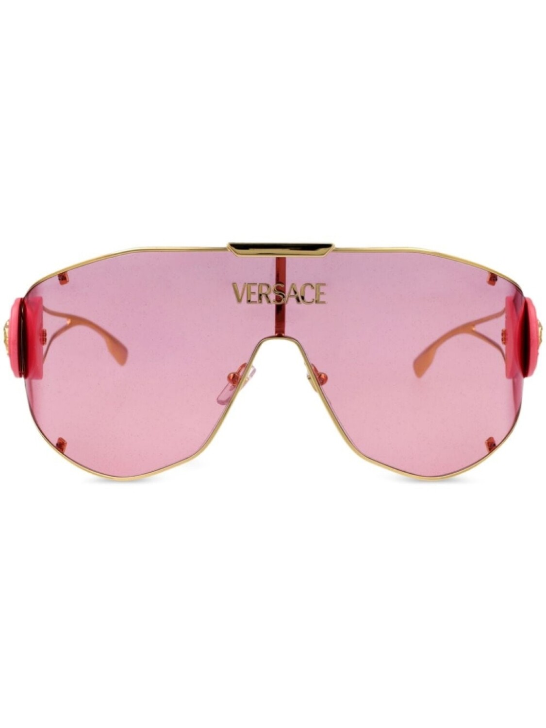 

Солнцезащитные очки с бляшкой Медузы Versace Eyewear, золотой