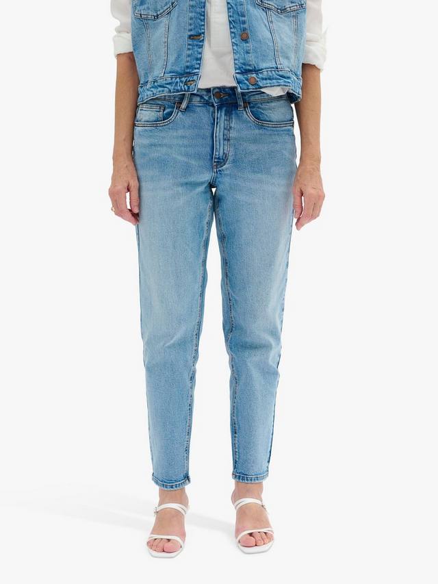 

Мамочкины джинсы с прямыми штанинами MY ESSENTIAL WARDROBE, цвет Medium Blue Wash