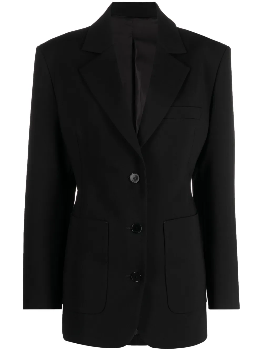 

Однобортный блейзер Lanvin, черный