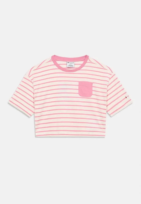 Футболка icons в полоску большого размера Champion, Off White — фото 3