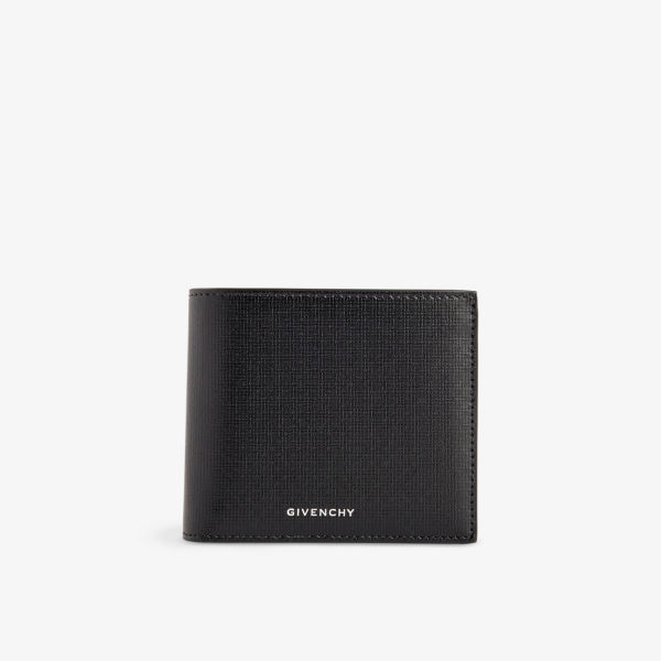 

Кожаный кошелек с тиснением логотипа Givenchy, черный
