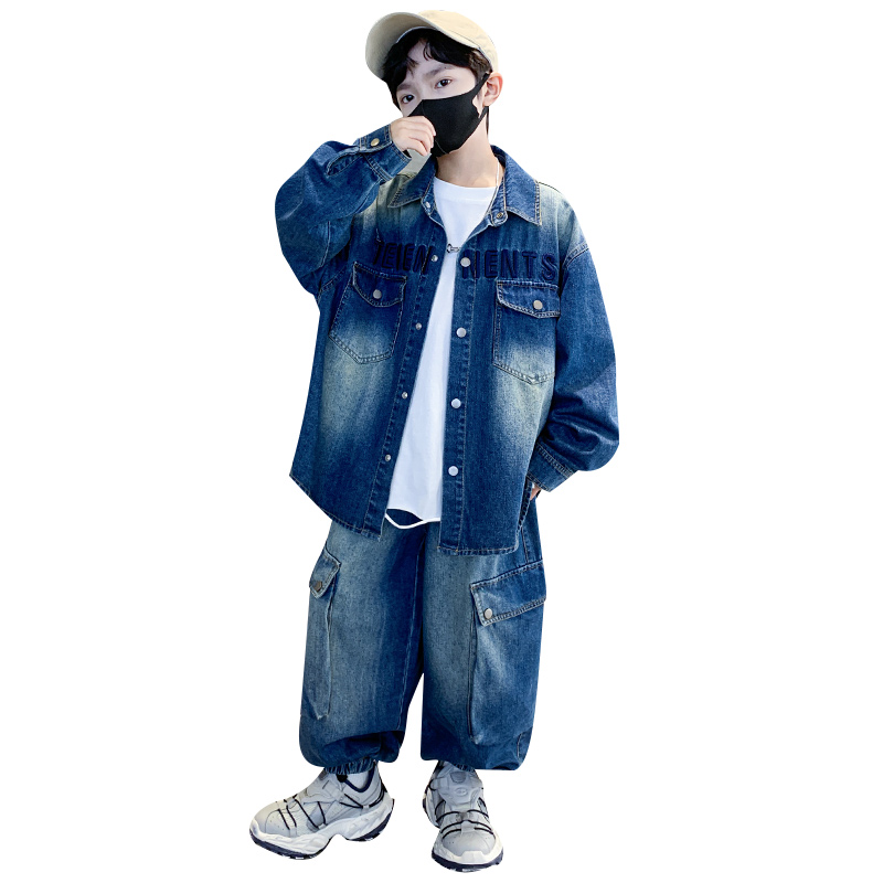 

Детская повседневная спортивная одежда с лацканами Lapel Moderate EASTERN CAMEL, синий