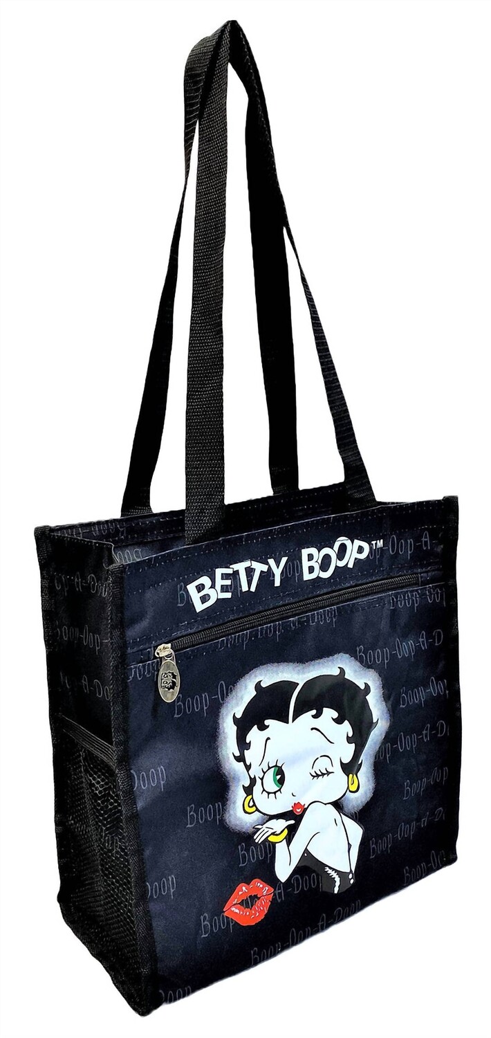 

Черная сумка для покупок из полиэстера Betty Boop, черный