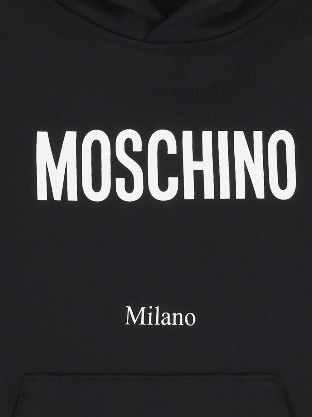 Толстовка с капюшоном и графическим принтом Moschino Kids, черный — фото 3