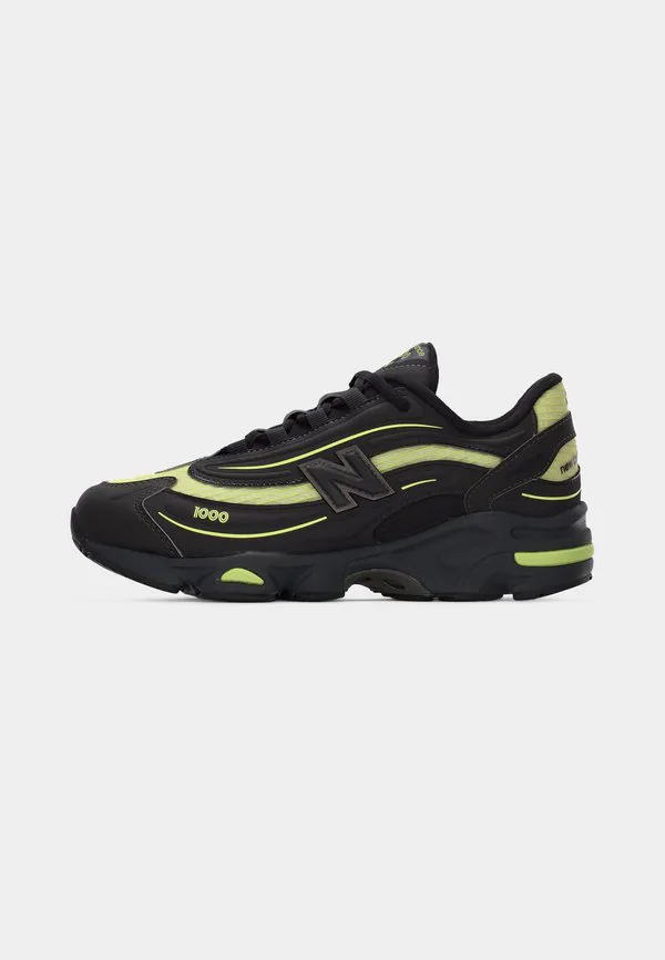 Кроссовки унисекс m1000 New Balance, Black Metallic/Dry Lime — фото 2