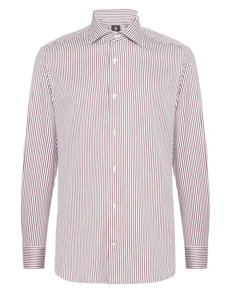

Повседневная рубашка Boggi Milano Regular fit Button Up Shirt, бордо