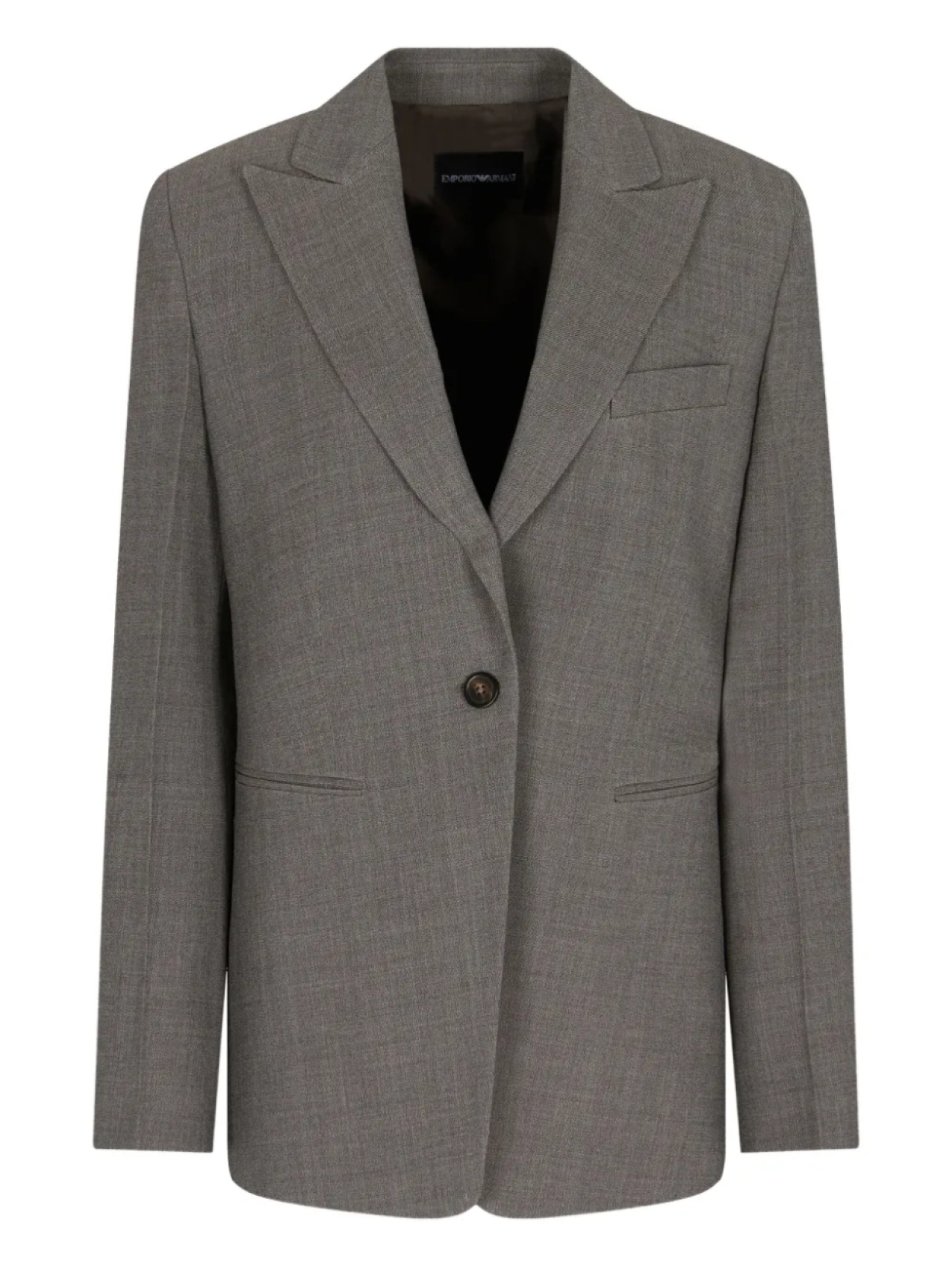 

Однотонный пиджак Emporio Armani, серый