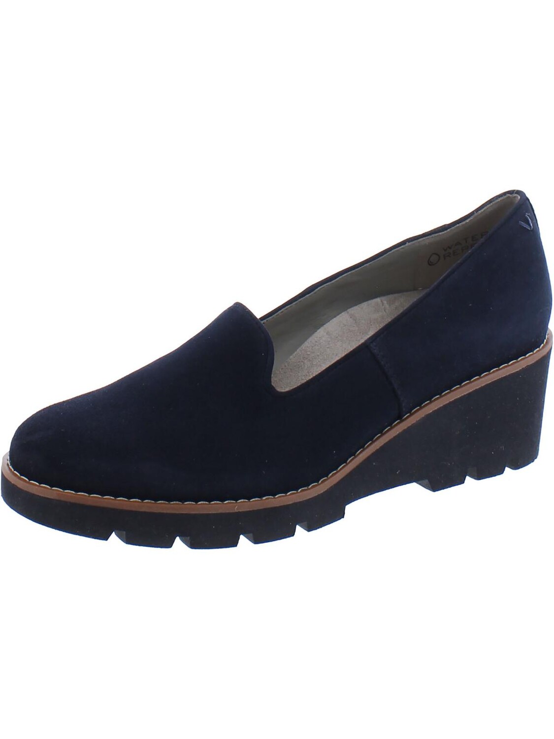 

Женские фактурные лоферы без шнуровки Willa Vionic, цвет Navy Suede