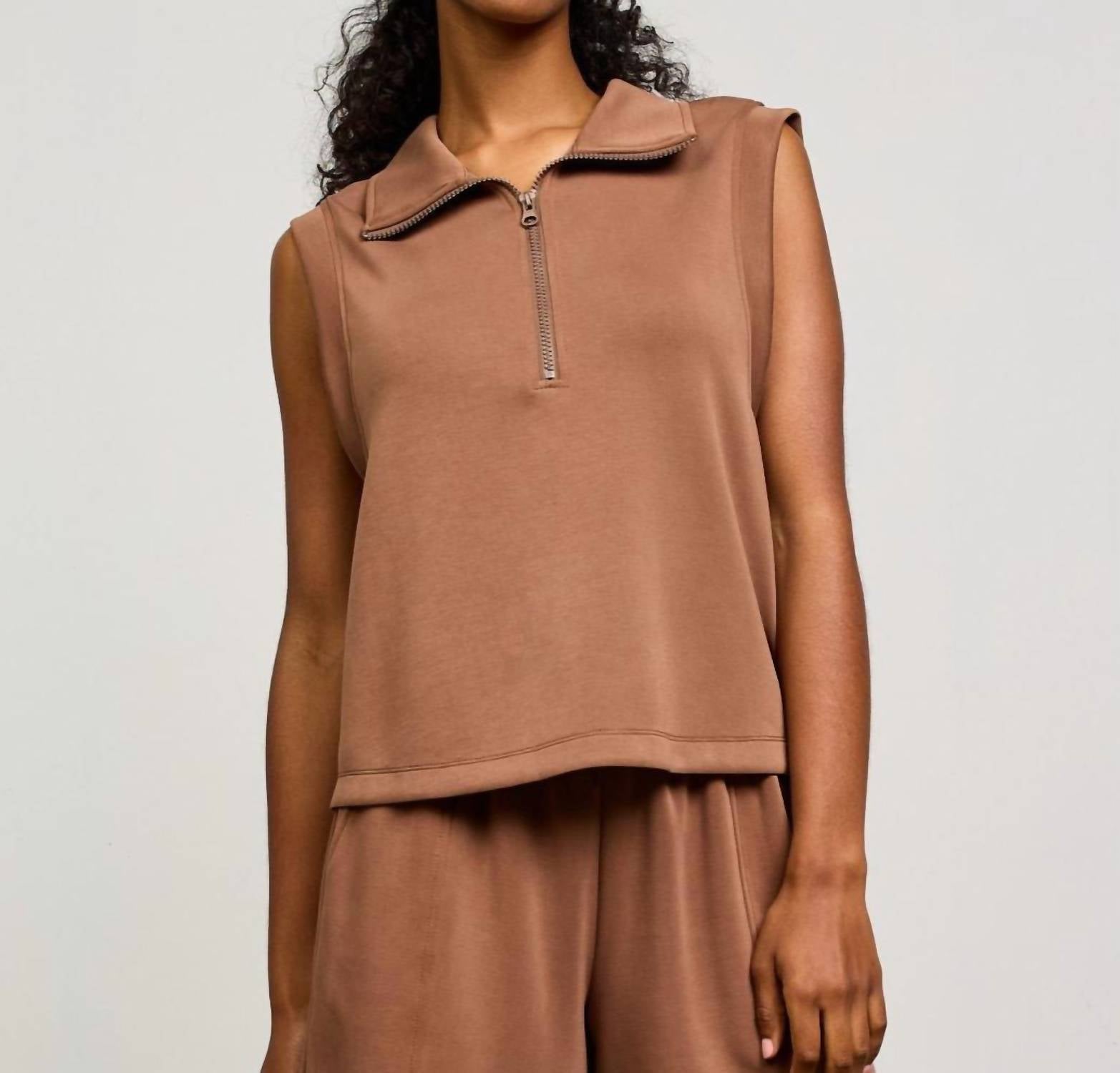 

Саванна топ без рукавов для дайвинга в цвете кофе SKIES ARE BLUE, Coffee