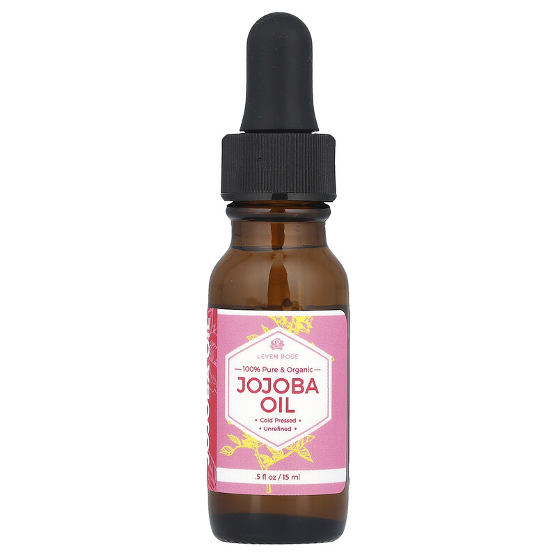 

Leven Rose, 100% чистое и органическое масло жожоба, 15 мл (0,5 жидк. Унции)