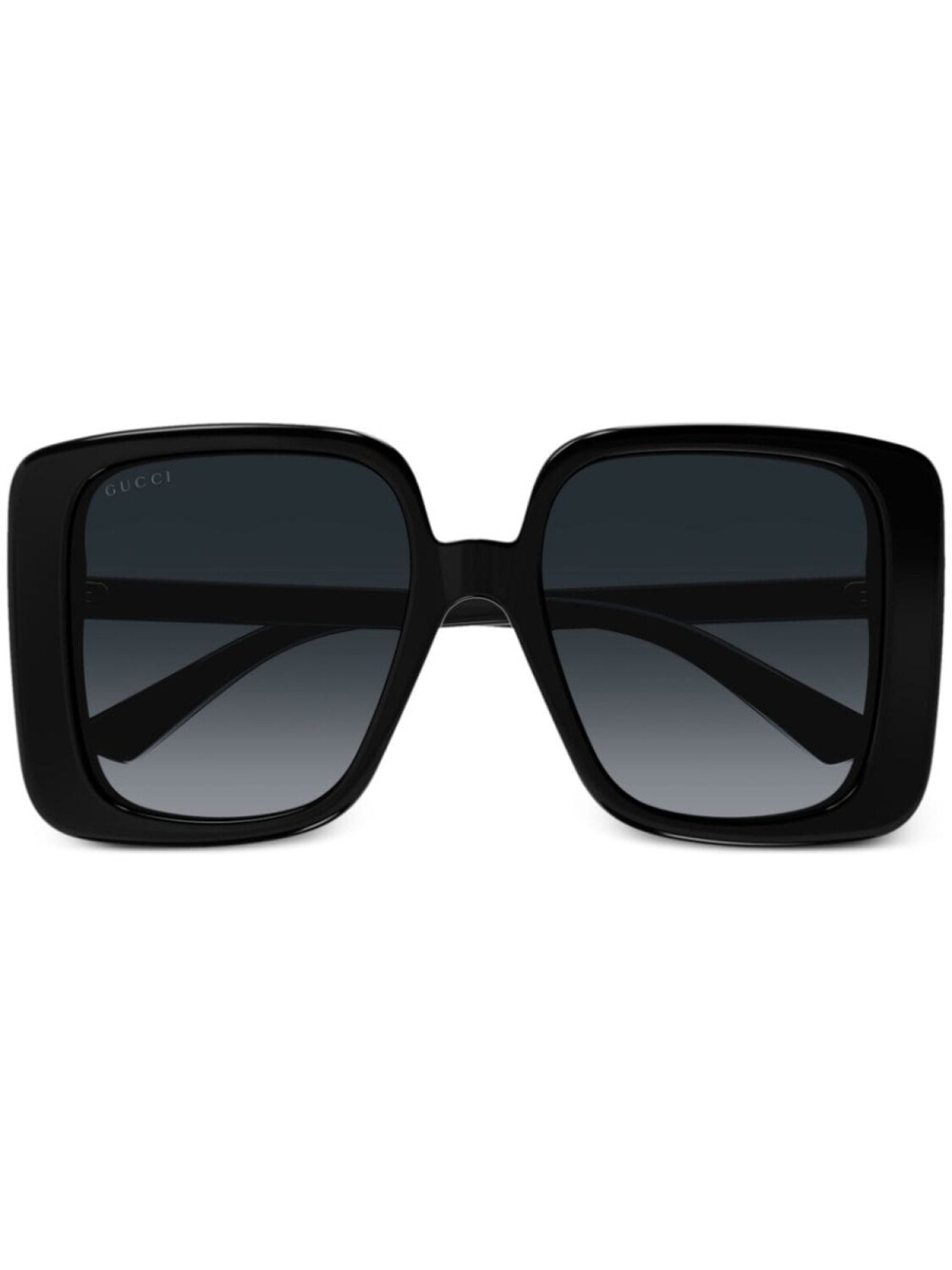 

Gucci Eyewear солнцезащитные очки в массивной квадратной оправе, черный