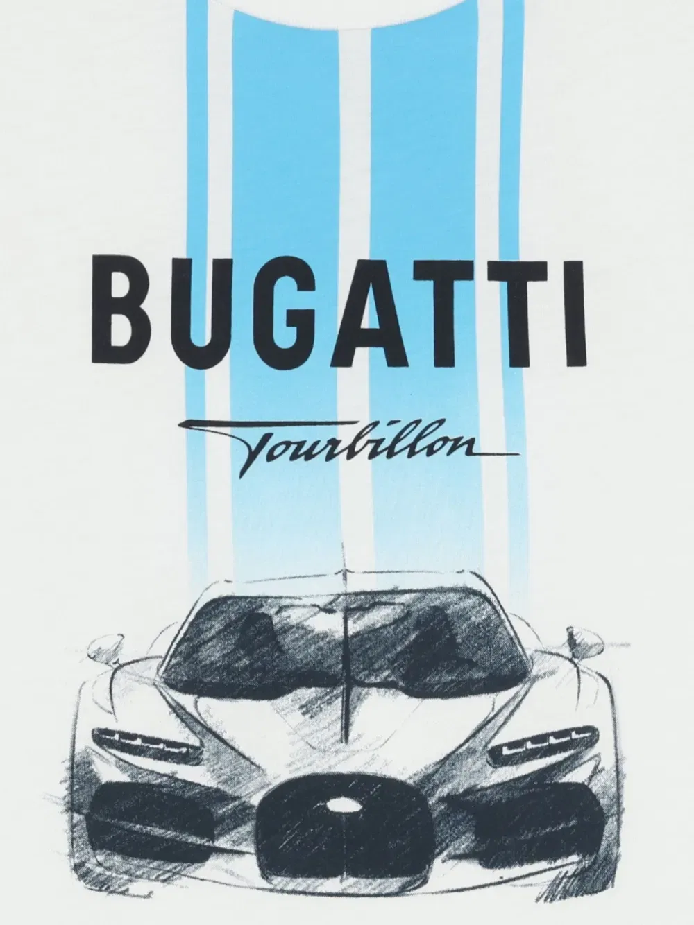 Футболка с автомобильным принтом Bugatti Kids, белый — фото 3