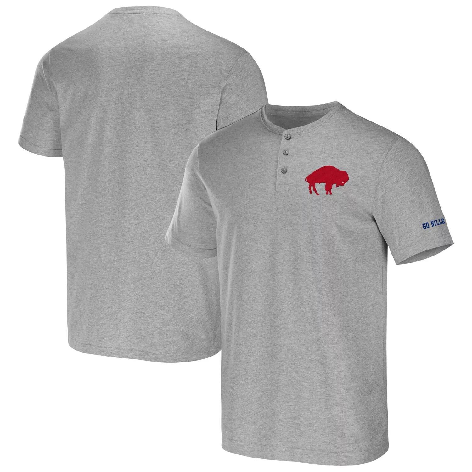 

Мужская футболка NFL x Darius Rucker Collection от Fanatics Heathered Grey Buffalo Bills Henley T-Shirt