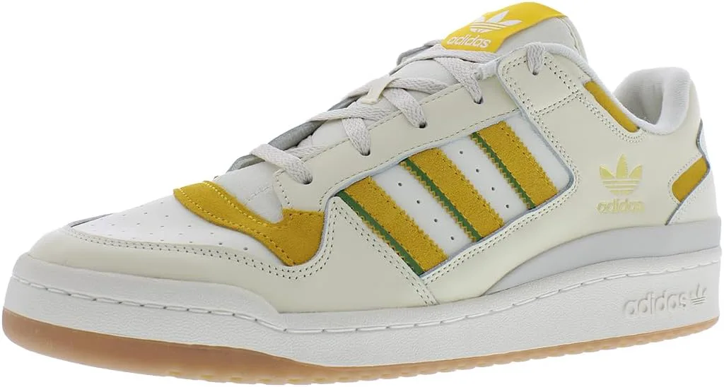 Мужские кроссовки Adidas Forum Low, кремовый/золотой/зеленый/белый — фото 3
