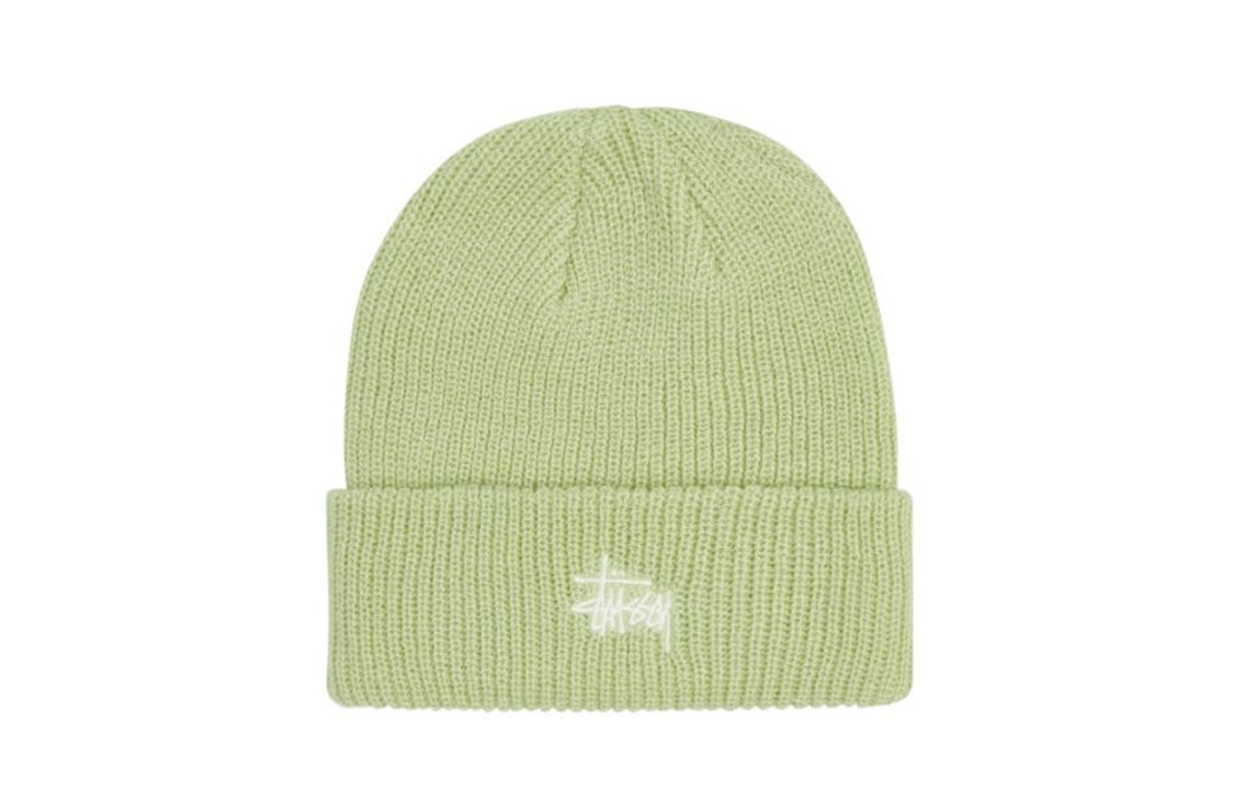 

Stussy Простая манжетная шапка, Green