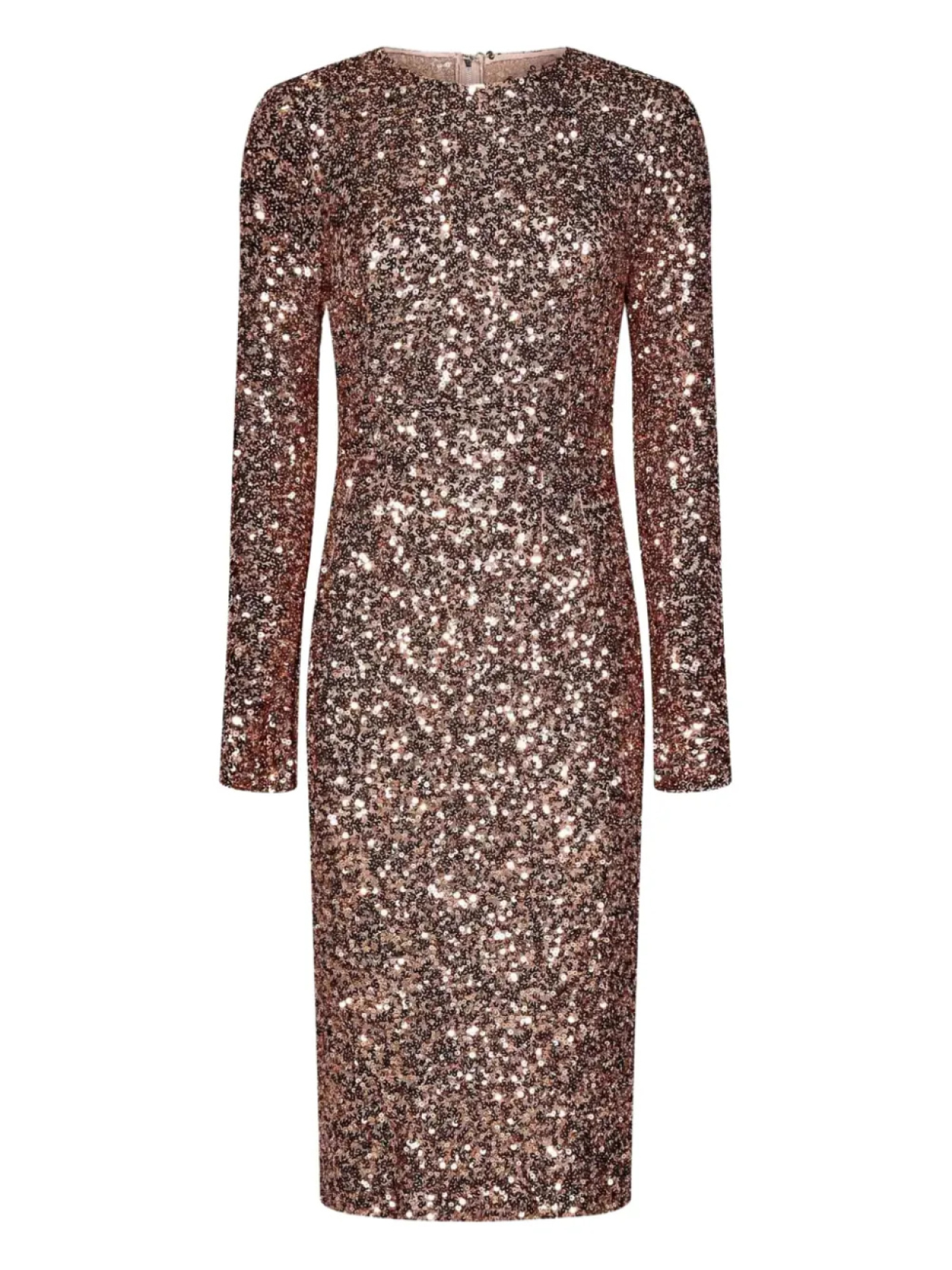 

Платье-миди с пайетками Dolce & Gabbana, розовый