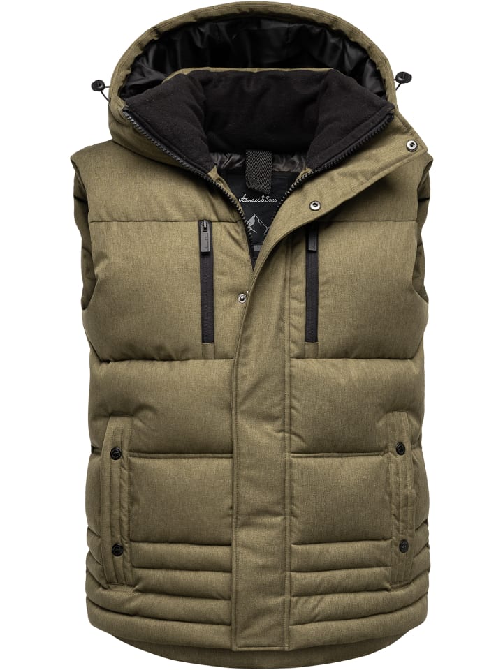 

Жилет Amaci&Sons, оливковый