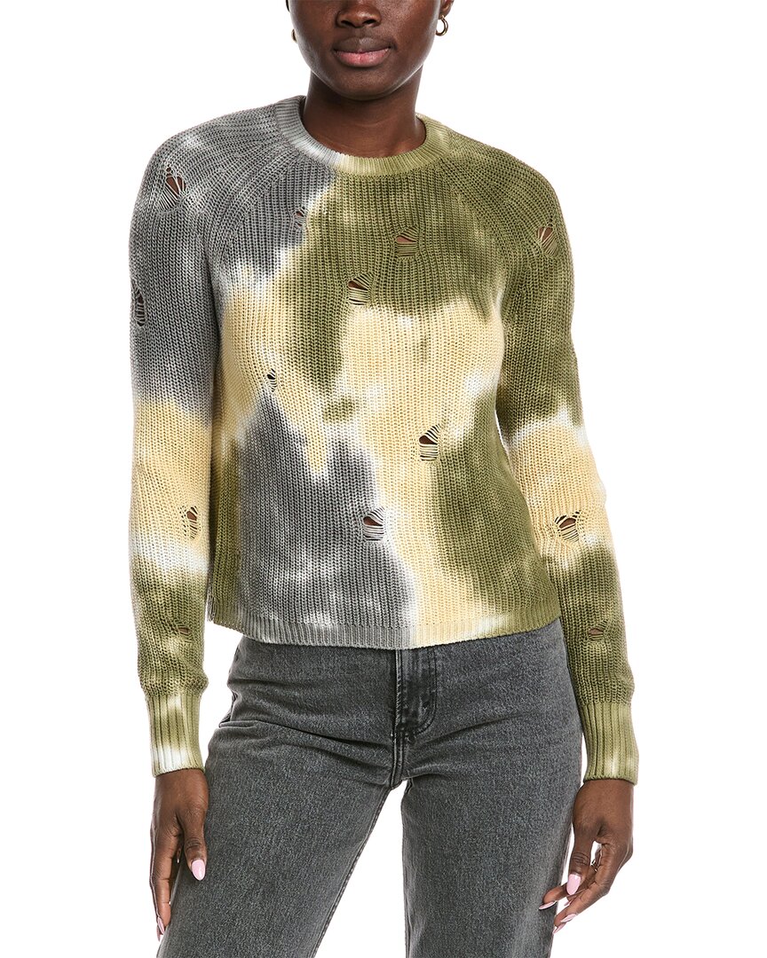 

Хлопковый свитер с эффектом потертостей Autumn Cashmere, бежевый