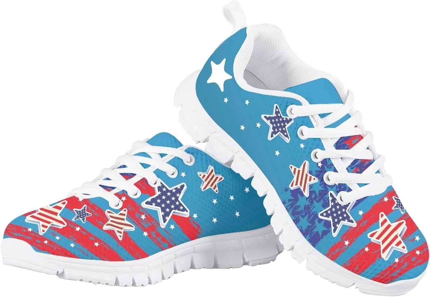 

Спортивные кроссовки для детей Jeiento унисекс, кроссовки для походов, повседневная обувь для девочек и мальчиков, Спортивные кроссовки для учеников начальной школы, American Flag Stars
