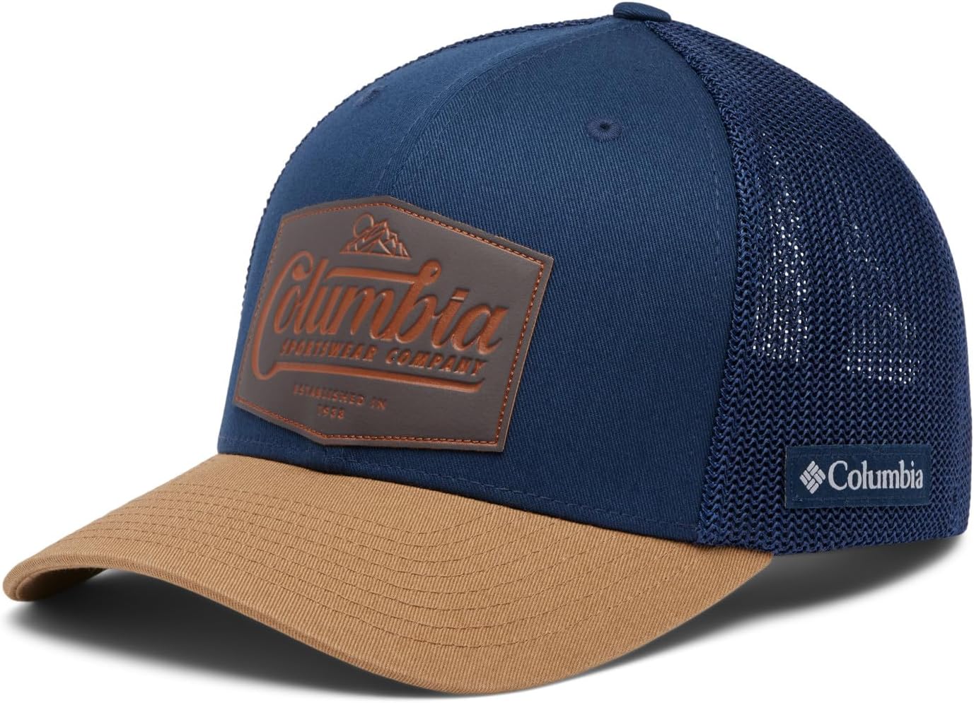 

Кепка Columbia Unisex-Adult Rugged Outdoor Mesh HatBakeball Cap, Collegiate Navy/Delta/Roam Lands