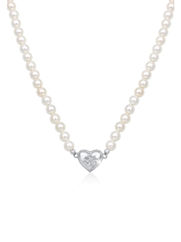 

Elli Колье из серебра 925 пробы с изображением эдельвейса и сердца, традиционное серебряное украшение