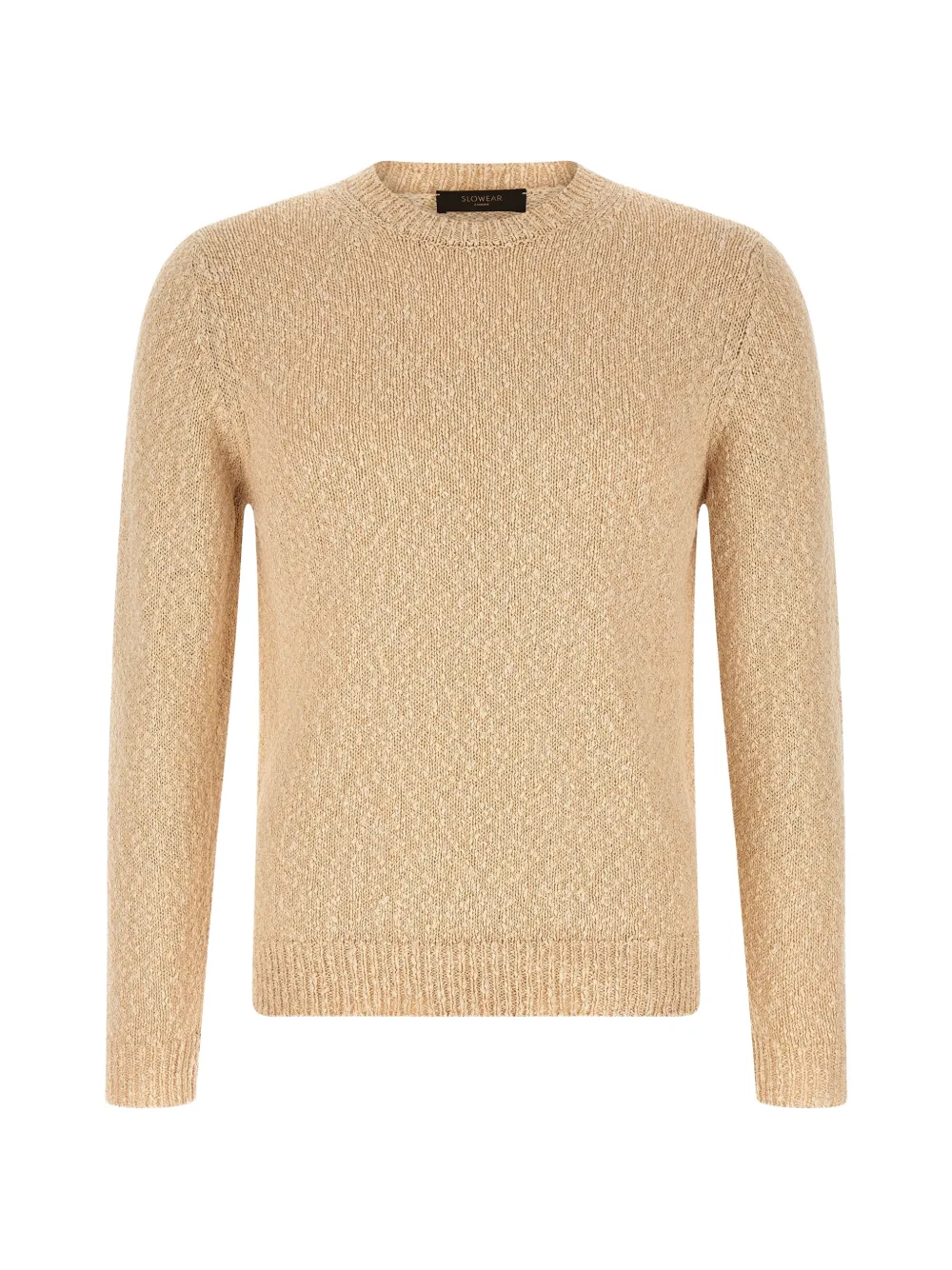 

Двухцветный свитер с круглым вырезом Zanone, бежевый