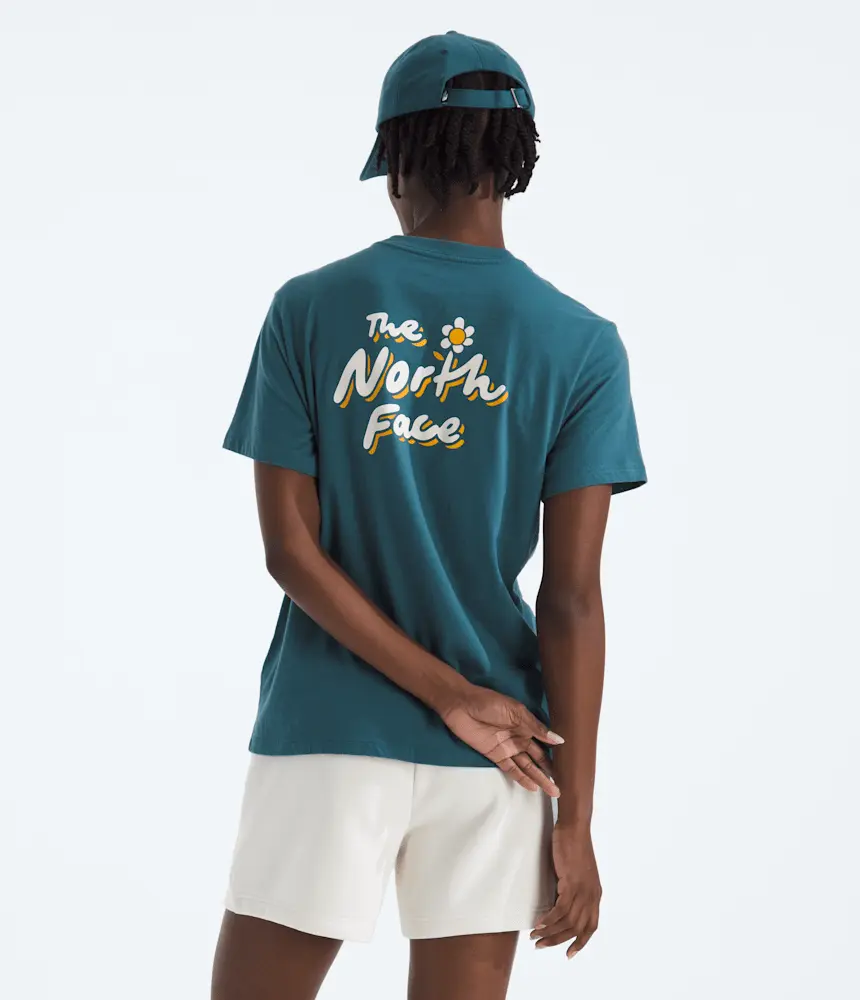 

Женская футболка Evolution Floral Cloud с короткими рукавами и графическим принтом The North Face, Space