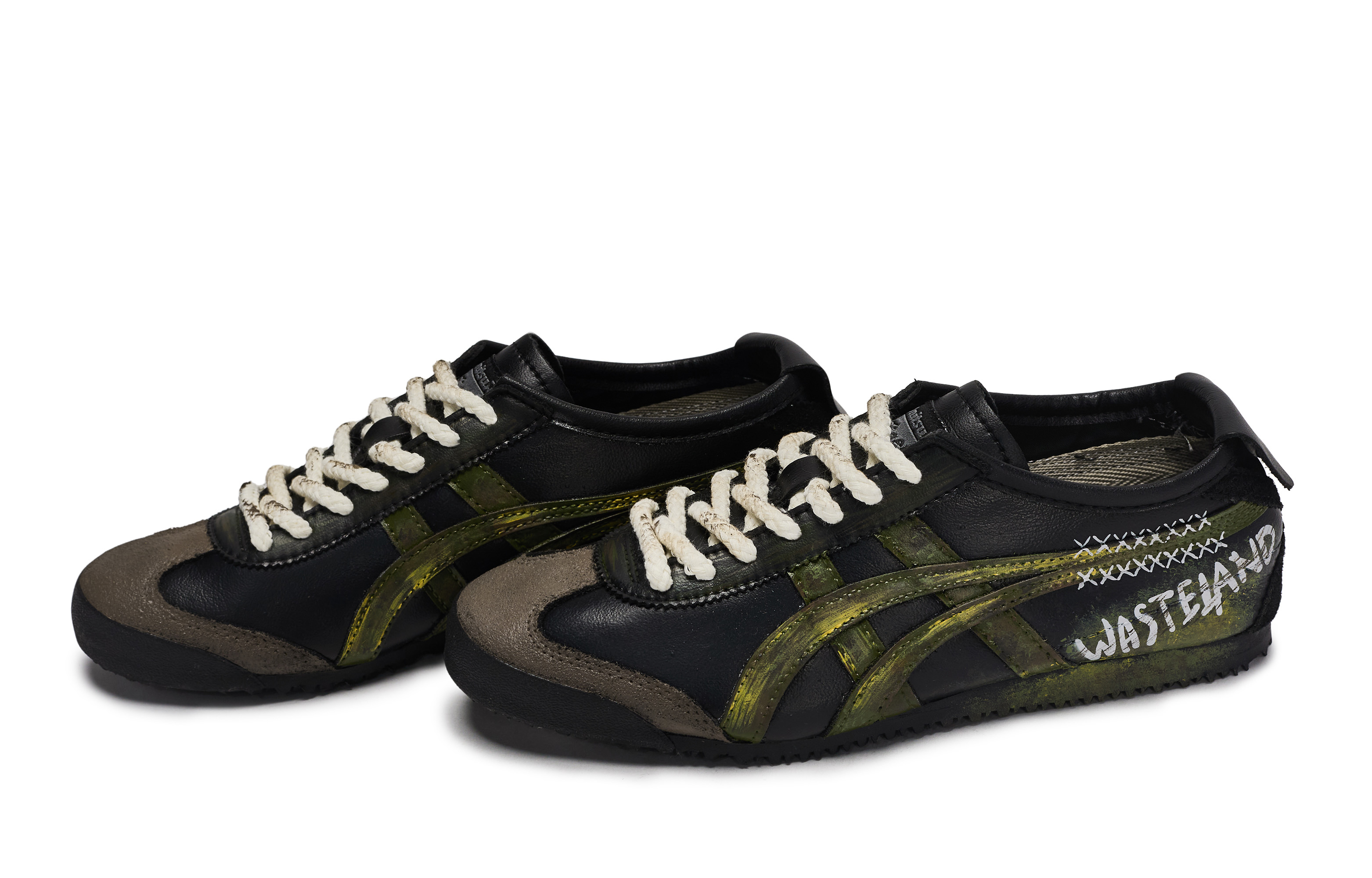 Onitsuka Tiger MEXICO 66 811 производство, Moss Walker дышащие низкие повседневные кроссовки Unisex черный зеленый коричневый — фото 4
