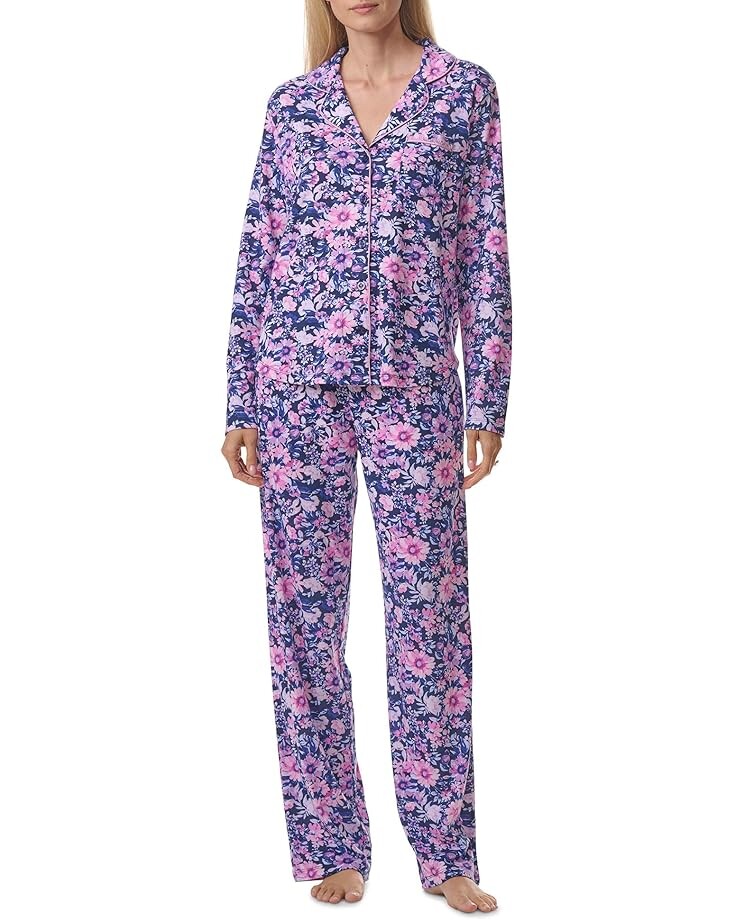 

Пижама Karen Neuburger Girlfriend Pajama Set With Lace, цвет Multi Floral