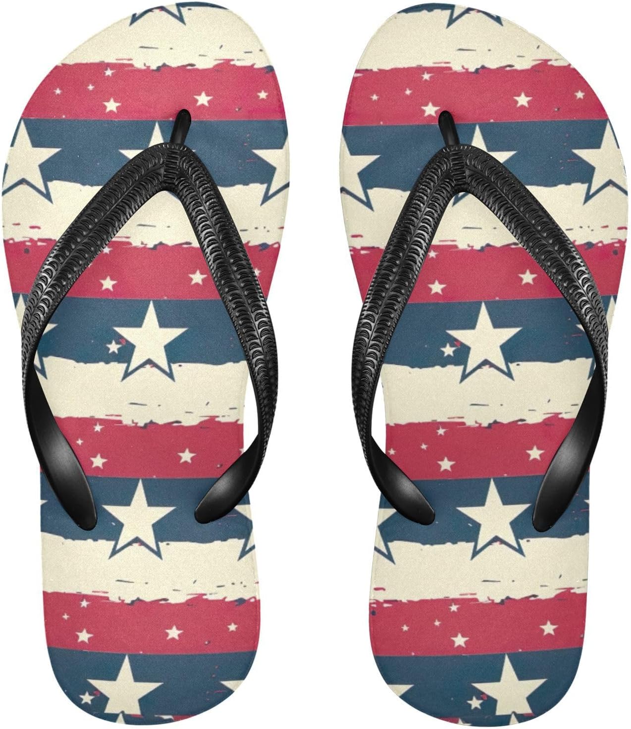 

Шлепанцы Star Stripe для пляжа, летние повседневные сандалии для женщин и мужчин, обувь для душа, размер XS Kfbe