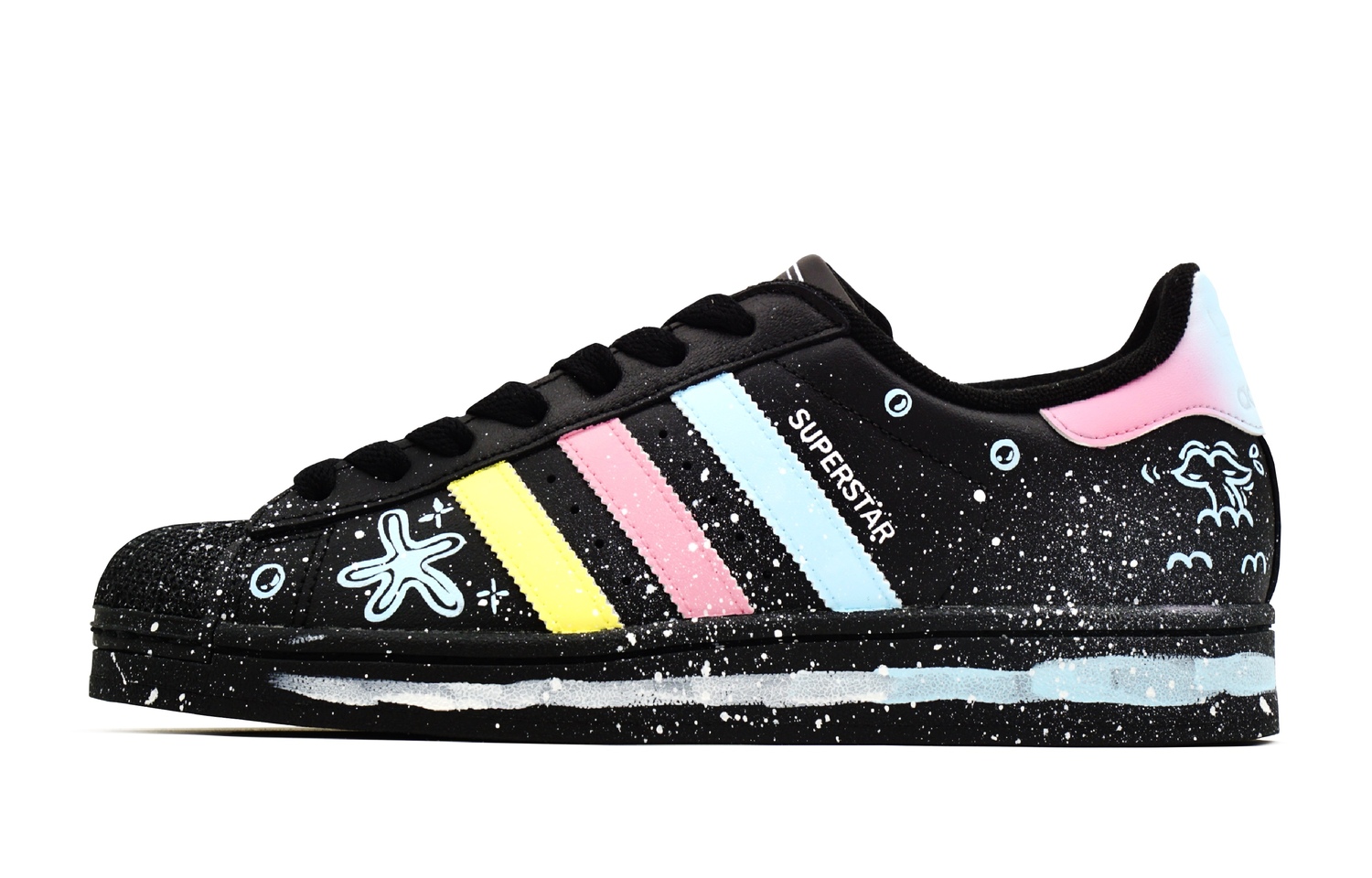 

Superstar 2 детские скейтбординговые кроссовки unisex Adidas Originals, черный