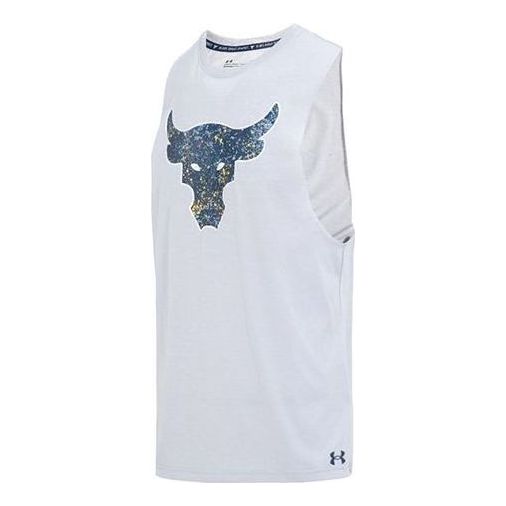 

Спортивный топ Under Armour Project Rock Brahma Bull Tank 'Grey Blue' 1371215-011, серый