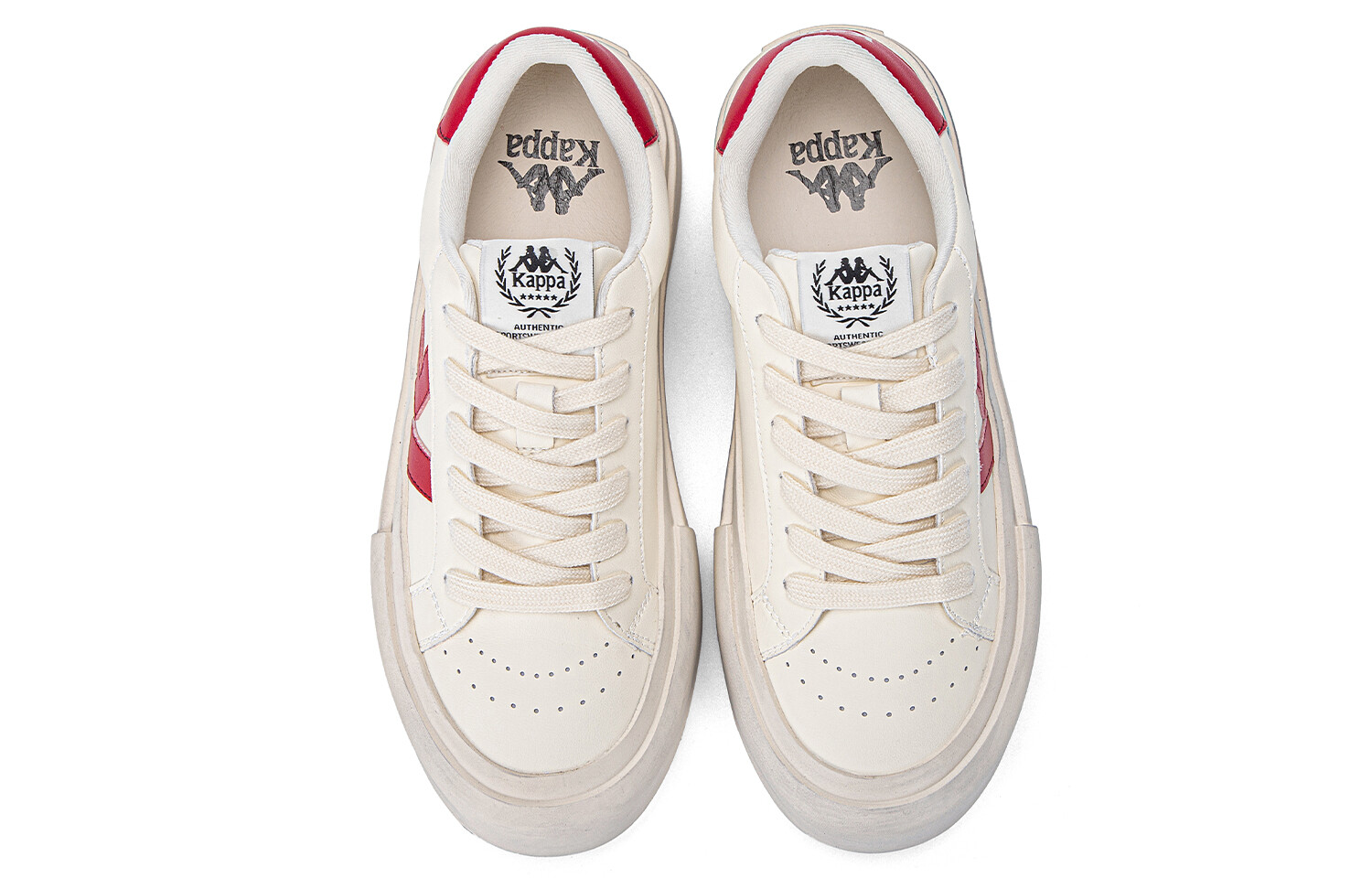 

Кроссовки Kappa Skateboarding Shoes Women's Low-top Red/beige/white, белый