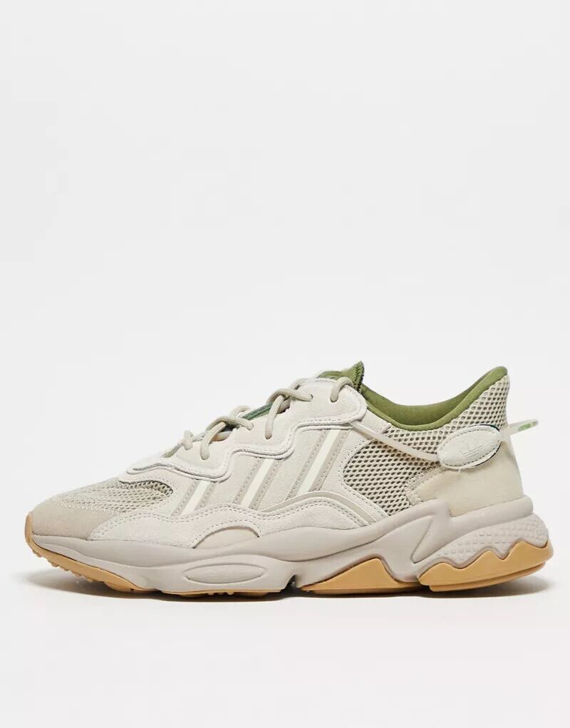 

Бежево-коричневые кроссовки adidas Originals Ozweego, Коричневый, Бежево-коричневые кроссовки adidas Originals Ozweego