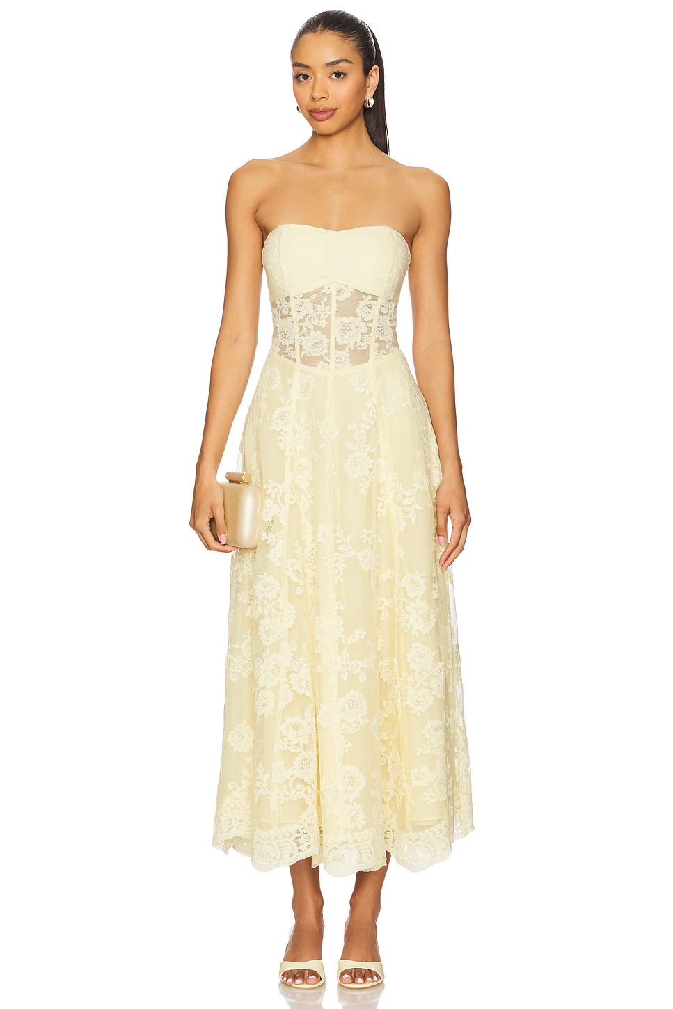 

Платье Hazel V. Chapman, transparent yellow lace