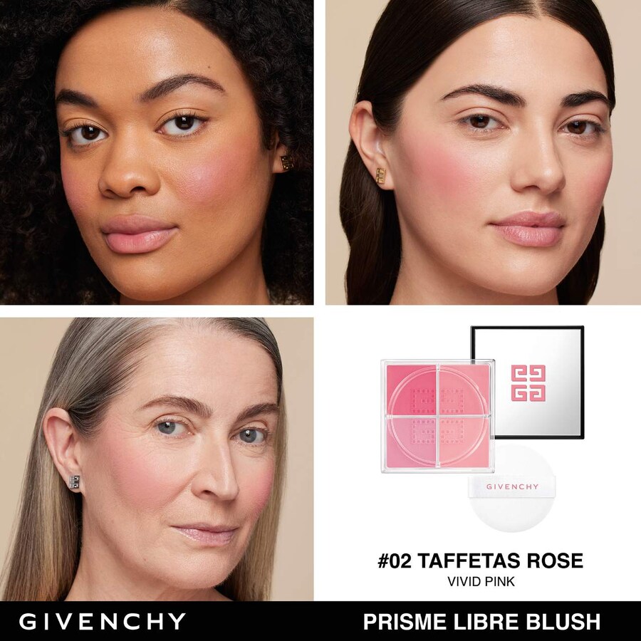 Prisme Libre Рассыпчатые румяна-пудра 12H Сияние Givenchy, 0.15 oz, Taffetas Rosé — фото 3