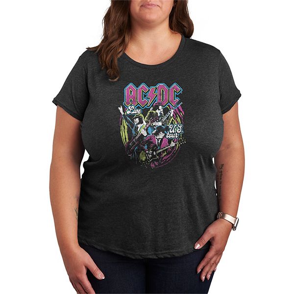 

Футболка с принтом AC/DC Live US Tour, Plus Size Licensed Character, Heather Charcoal, Черный, Футболка с принтом AC/DC Live US Tour, Plus Size Licensed Character, Heather Charcoal