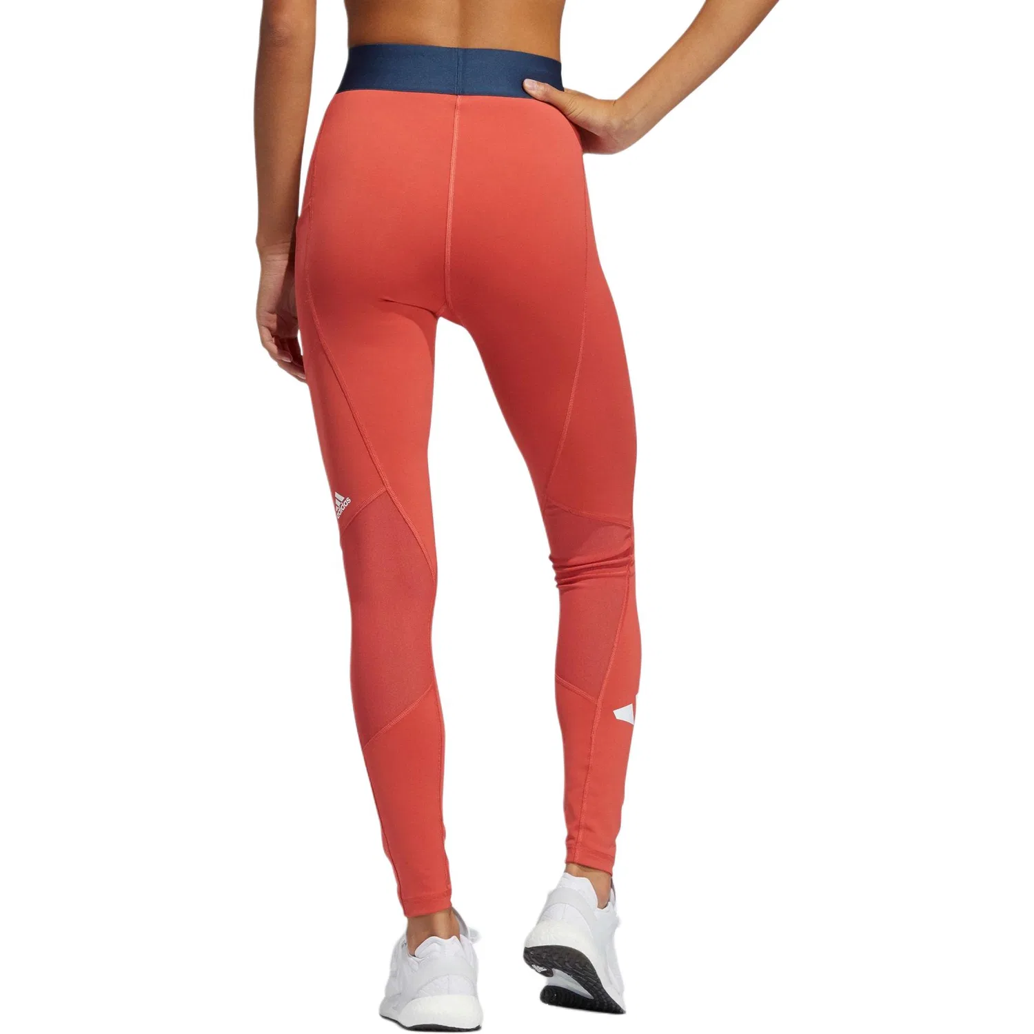 Леггинсы AEROREADY Techfit Life Mid Rise Badge Of Adidas ярко-розовые — фото 4