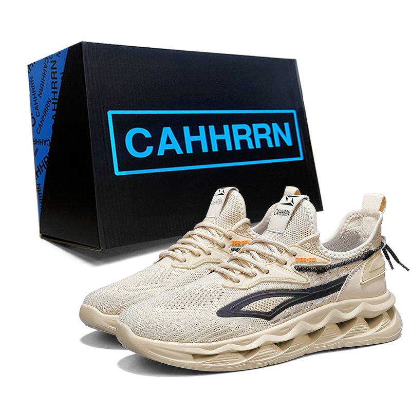 

CAHHRRN Дышащие низкие повседневные туфли мужские бежевые, цвет Beige